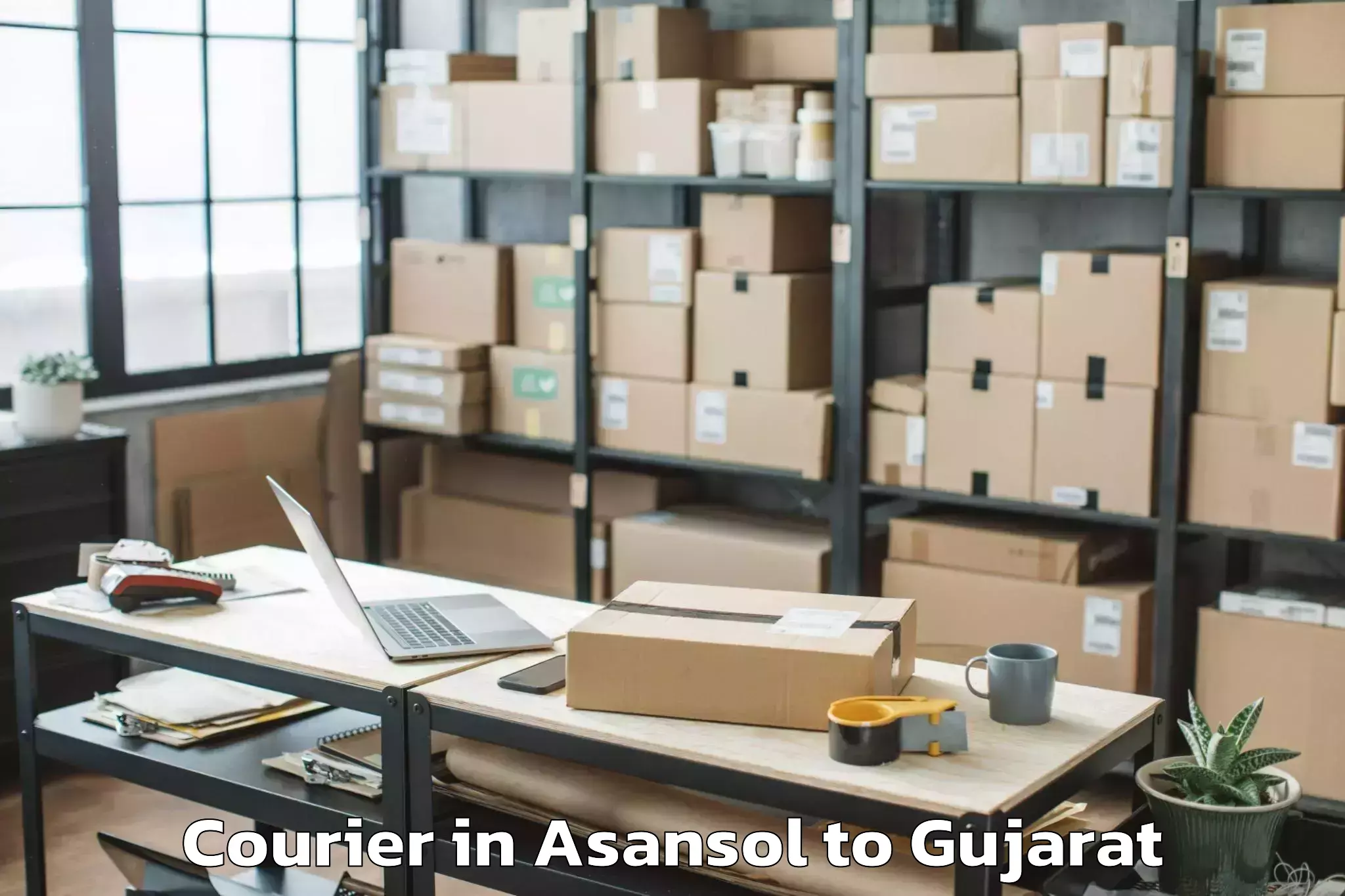 Top Asansol to Dwarka Courier Available